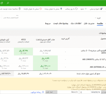 ماژول خرید نرم افزار داینامیکس 365
