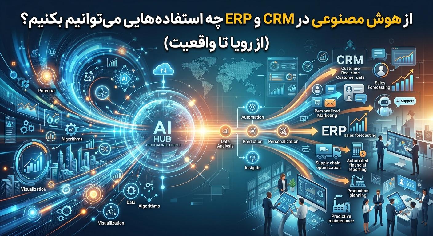 هوش مصنوعی CRM و ERP